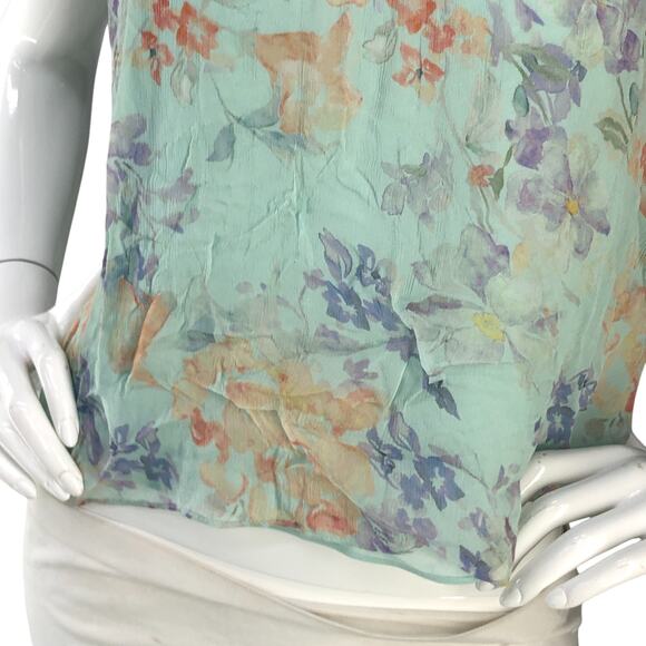 Alice + Olivia A+O Womens Size XS Top Annmarie Smocked High Neck Tank BRAND NEW - Picture 3 of 16